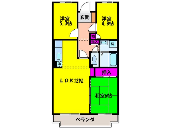 サニ－コ－ト中町の物件間取画像